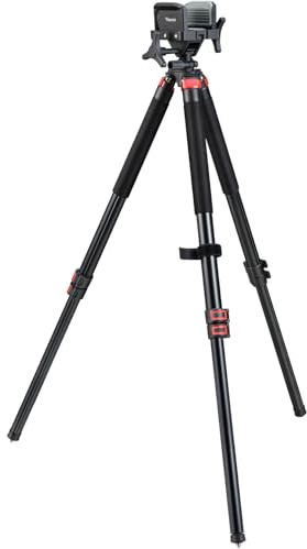 Trakiom Clamping Tripod Rest with Sturdy Aluminum Frame, Lightweight, Provides Stability, Adjustable Legs, and Hands-Free Operation for Outdoors