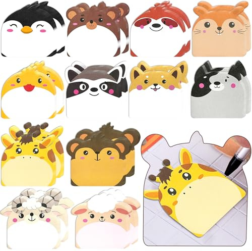 YeahBoom 24 Pezzi Blocchetti Memo Adesivi,720 Fogli Animali Sticky Notes,Mini Foglietti Adesivi,Colorate Note Appiccicose,per Ufficio, Scuola, Regali per Studenti Bambini, Regalini Festa Compleanno