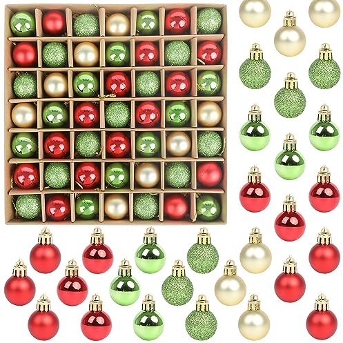 SULOLI Lot de 49pcs Boules de Noël Ensemble de Décoration Boules de Noël