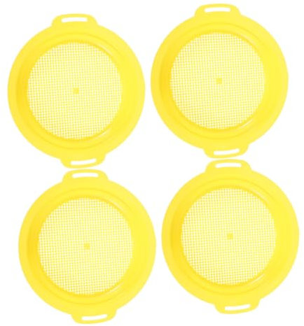 CANIGHT 4 Piezas De De Minería De Prueba De Arena De Tierra De Malla Potable Pan De Oro De Clasificación Pan Filtro Pan De Roca Pan De