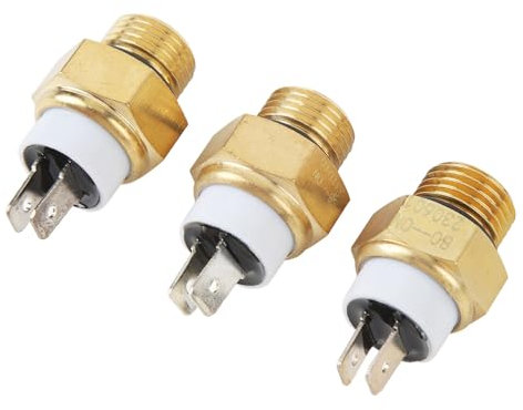 3pcs Interrupteur de Capteur de Température du Ventilateur de Refroidissement du Radiateur de Moteur M16x1,5 Mm Interrupteur de Température D'eau pour CB250 CB600 CBR600 CB900
