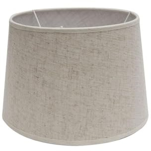 PRENDELUZ Pantalla de lámpara E27, color beis, dimensiones 30x22x17 cm, con forma cónica abierta, ideal para decoración y proporcionar luz ambiental.