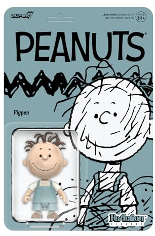 Super7 Peanuts Reaction Figures Wave 08 Pigpen Figura de acción