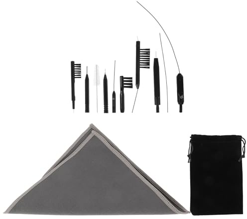 SHINEOFI Set de Nettoyage Portable Multifonction Brosse en Nylon et Abs pour Appareils Auditifs, Outil Pratique pour Entretien et Nettoyage des Prothèses Auditives