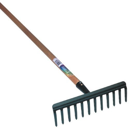 Rastrello 12 denti con manico in legno â€“ Misura 295 mm - Papillon