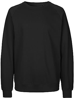 Spirit of Isis Neutral Sweatshirt, 100% Bio-Baumwolle. Fairtrade, Oeko-Tex und Ecolabel Zertifiziert, Textilfarbe: schwarz, Gr.: S