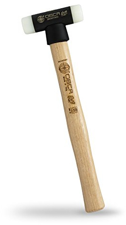 OSCA 11 EVO Soft Face Hammer with Steel Body, Interchangeable Nylon Tips & Hickory Handle, 6.7 oz, 090HN22