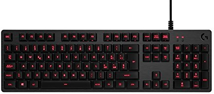 Logitech G413 Tastiera Gaming Meccanica, Tasti Retroilluminati, Romer-G Tactile Switch, Telaio in Alluminio Spazzolato, Tasti Personalizzabili, USB Pass Through, QWERTY Layout Italiano, Carbon/Nero