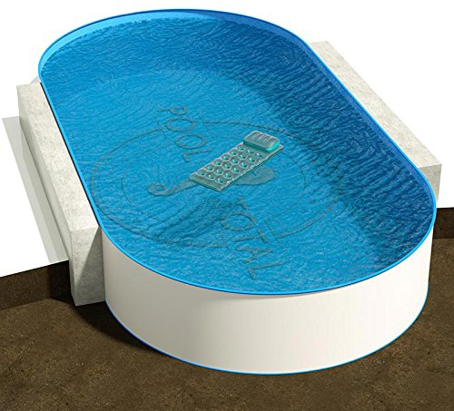 POOL Total Ovalpool-Schwimmbecken-Set in Ø3,50 x 7,00 x 1,35 m blau, Folie 0,80 mm