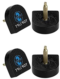 sourcing map 4Stk. Damen Plastik Schuhe hohe Absätze Tipps Spitze Absatzflecke 20mm x 19mm
