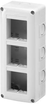 Gewiss Contenitore Per Apparecchi System Verticale Protetto 6 Posti Moduli 2x3 Grigio Ral 7035 IP40 GW27022