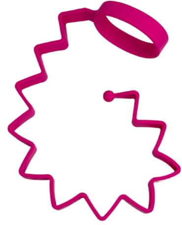 Busy Baby Bottle Bungee - Sippy Cup Strap - Keeps Bottles and Sippy Cups Off The Floor - Food Grade Silicone - Dishwasher Safe (Pink)