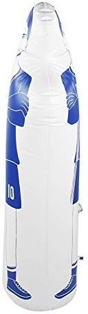 Socobeta Gardien de But d'entraînement de Football, Stand gobelet gobelet factice Mannequin de Football Gonflable Gardien de But 160cm pour Sac de Boxe de Boxe pour Mur de Dribble(Bleu)