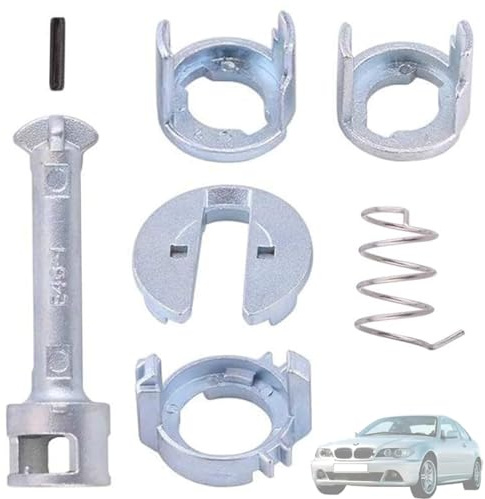 Twowinds - Cilindro Serratura Compatibile con BMW E46 Combi, Berlina, Coupé, Cabrio (1998-2005) - Porta Bloccaggio, Porta Esterna Anteriore Destra e Sinistra - 51218244050-45mm (lotto di 7 pezzi)