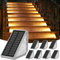 Weinsamkeit Lampes Solaires Extérieures avec Détecteur de Mouvement, 8 Pièces Eclairages Extérieurs Solaires pour Escaliers - 1200mAh/3000K/IP65 Étanche, Idéal pour Escalier, Chemin, Allée