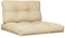 vidaXL Palettenkissen 2-TLG., Palettenpolster für Europaletten, Palettensofa Kissen Indoor Outdoor, Palettenauflage Sitzkissen Rückenkissen, Beige Stoff