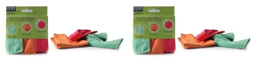 martini SPA Panni Microfibra Multiuso, Misto Poliestere, Multi-Colour, 30x33, 3 unità (Confezione da 2)