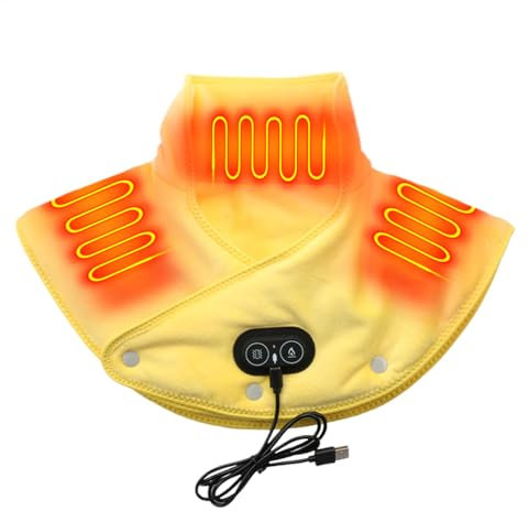 Thermaease Pro, Outfany Therma Ease Pro, Värmedyna i mikrovågsugn värmare värmedyna för nacke och axlar, 3-växlad värmeplatta med massageapparat - värmedyna automatisk avstängningsfunktion 4