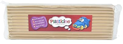 Plasticine 400 g Tan #25 - Pasta de modelado para animadores y modeladores, fácil de moldear, ideal para esculturas, modelos y Stop-Motion