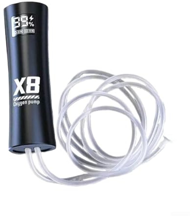 Bomba de oxígeno portátil de bajo ruido de 5 W, recargable por USB, bomba aireadora de 50 x 42 mm con motor de 5 W para peceras de pesca