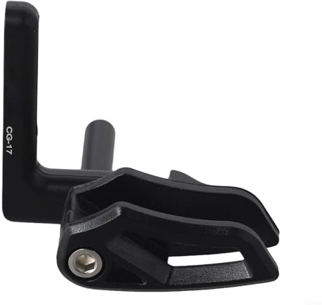 Shophubio Guida per catena da mountain bike in lega di alluminio per singolo anello 32-38T, protezione per catena compatibile ISCG05 con protezione in nylon, include kit di montaggio (nero)
