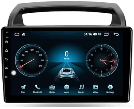 Autorradio Multimedia GPS Auto Inalámbrico Android 14 para Honda Jazz 4 2020-2021 Unidad Principal de 9 Pulgadas con Pantalla táctil GPS Bluetooth WiFi FM cámara de reversa (6 GB + 128 GB).