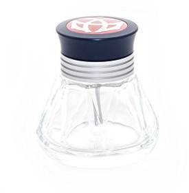 TWSBI Diamond ink bottle,Tintenfass,inkwell,Glas & Aluminium/Farbe Silber