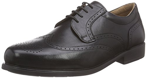 Manz Herren Bristol III AGO K Derby, Schwarz (schwarz 001), 40.5 EU