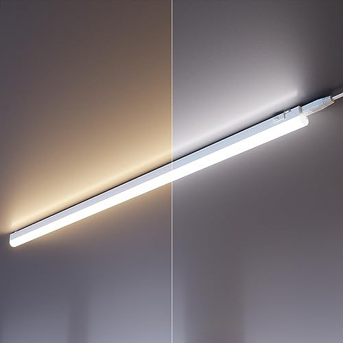 ledscom.de Set med 3 LED-underskåpslampor Rigel, vardera 87,3cm, färgtemperatur justerbar /, 29,775W, vardera 1122lm
