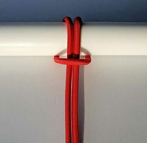 GUMMISEIL Expanderseil Planenseil elastisches Seil ø 5 mm 50 M rot