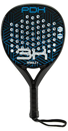 Brimley PDX3K Padelschläger 3K-Carbon | Geeignet für Anfänger & Fortgeschrittene Spieler | 100% Carbon-Schläger, Eva-Schaumpolsterung & Bequeme Schutztasche | Padel Tennisschläger (Paddle Racket)