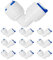 10 Pcs RO Wasserfilter Fitting, Ellenbogen Schnelle Steckverbindung, für 3/8 Zoll (9.5mm) Schlauch, Kühlschrankschlauch, Wasserschlauch