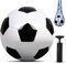 LeapBeast Fußball Größe 4/5, Trainingsball mit Aufblasgerät zum Aufpumpen, Klassisches Design in Schwarz-Weiß Kinderfußball für Indoor Outdoor Übung Team Trainin (S5 Fußball)