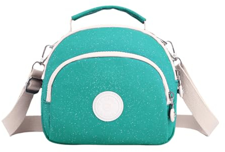 FAVORTALK Umhängetasche Mädchen Crossbody Bag Damen Handytasche Zum Umhängen Kleine Handtasche für Cross Body Taschen mit Verstellbarer Riemen Grün DJB01405