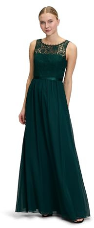 Vera Mont Damen Cocktailkleid mit Spitze Mystic Emerald,38