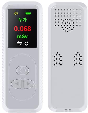 TFixol Geiger-Muller Contatore Radiazioni Portatile Geiger Contatore Radiazioni Bianco