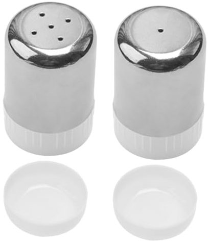 ULTECHNOVO 2Pezzi Barattoli per Condimenti Acciaio Inossidabile da Shaker per Spezie con Design e Leggero per Cucina e Bbq Confezione Versatile e Facile