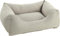 Flamingo Ergonomisches Hundebett Genève Rechteckig Beige – 65 cm - Waschbar, Antislip, Zart, Luxuriös und Stilvoll, Passt In Jedes Interieur!