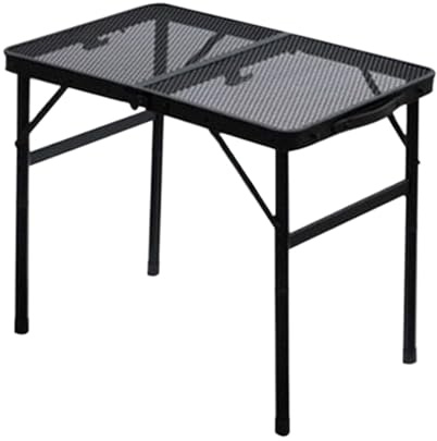 Mesa de camping plegable, mesa de camping compacta al aire libre, herramientas portátiles de barbacoa de alto rendimiento, mesa de camping en la playa, mesa de camping con almacenamiento, altura