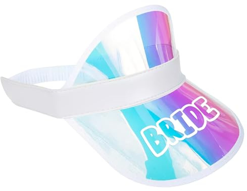 Folat 21432 Viseras para Novia con texto Gorra con visera - Bride - She Said Yaasss - Blanco. Sombrero De Novia, de Despedida De Soltera