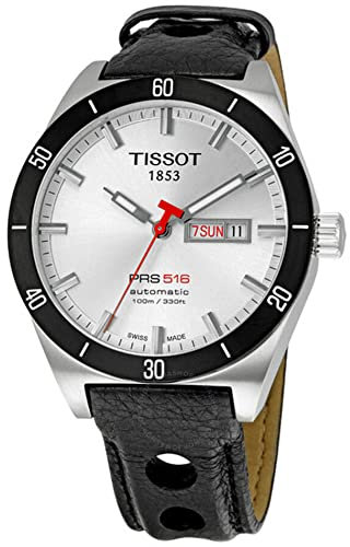 Tissot PRS516 Montre automatique pour homme T0444302603100 (montre de bracelet), noir/argent, bracelet, noir/argent, Sangle