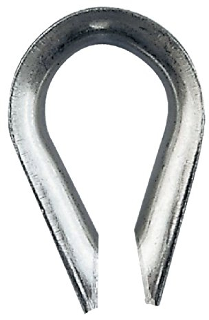 Chapuis 320/6Z Lote de 10 guardacabos - Acero galvanizado - Para cable de 7 mm de diámetro