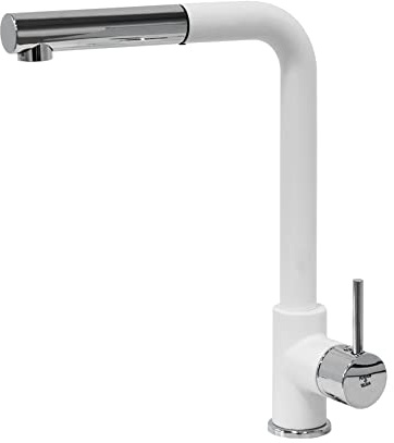 Plados Venere Weiß Hebel Wasserhahn (weiß,-Wasserhähne, nur, Keramik, 3,5 cm, 180 °)