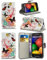 London Gadget Store New Printed Wallet Case Cover Creative Fresh Pattern Design with Integrated Stand for HTC Desire 320 - Butterfly Breeze