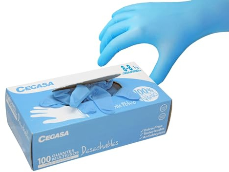 Zap Guantes 100% Nitrilo Talla Grande - 100 unidades