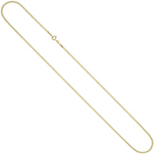 Jobo Damen Goldkette Panzer-Kette aus 14 Karat 585 Gold 2,1 mm 55 cm
