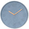 levandeo Hochwertige Wanduhr Beton-Uhr 30cm Grau Kupfer Uhrzeit Wanddeko Modern Dekoration