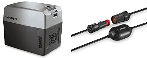 DOMETIC TropiCool TC 35FL - tragbare elektrische Kühlbox/Heizbox, 33 Liter, 12/24 V DC und 220-240 V AC für Auto, Lkw, Boot, Reisemobil und Steckdose & 9600000446 Spannungswächter