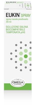 Omega Pharma - Eukin Spray Nasale Predosato - Ripristina e Mantiene la Pulizia Nasale e Mucociliare - 30 ml Trasparente