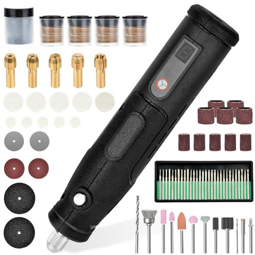 Outils Rotatifs Multifonctionnels 272 Pièces Accessoires 5 Vitesses 3000RPM à 15000RPM Kit d'Outils Rotatifs pour Bricolage, Gravure, Ponçage, Polissage